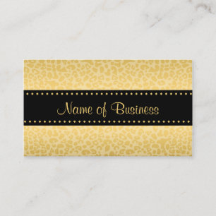 Gold Leopard Boutique Business Card