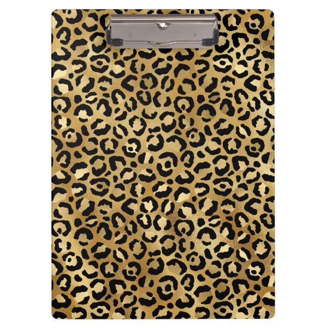 Gold Leopard Clipboard (Front)