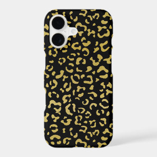 Gold Leopard, Gold Glitter, Leopard Pattern