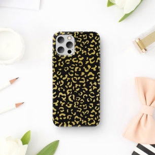 Gold Leopard, Gold Glitter, Leopard Pattern Case-Mate iPhone Case