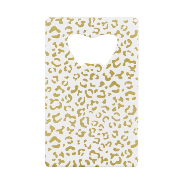 Gold Leopard, Gold Glitter, Leopard Print (Front)