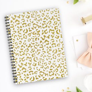 Gold Leopard, Gold Glitter, Leopard Print Planner