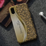 Gold Leopard  Handwritten Name Metal Case-Mate Samsung Galaxy Case<br><div class="desc">This design is also available on other phone models. Choose Device Type to see other iPhone, Samsung Galaxy or Google cases. Some styles may be changed by selecting Style if that is an option. This design may be personalised in the area provided by changing the photo and/or text. Or it...</div>