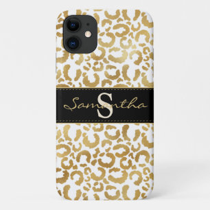 Gold leopard print custom Case-Mate iPhone case