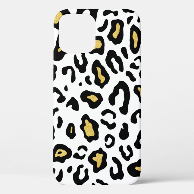 Gold leopard print, seamless pattern. Case-Mate iPhone case (Back)