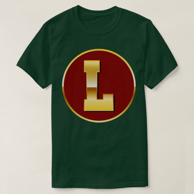 Gold letter L T-Shirt (Design Front)