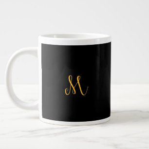 Gold Letter "M" Monogram Mug 