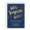 Gold Lettering Surprise Party Invitations for Him