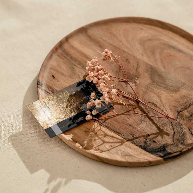 Gold Light 001 Business Card (Very elegant gold light business card)