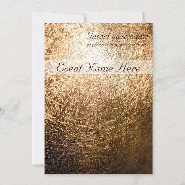 Gold Light 001 Invitation (Front)