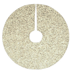 Gold light soft glitter sparkles brushed polyester tree skirt