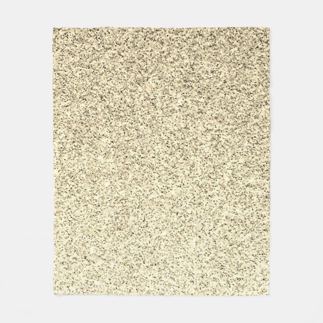 Gold light soft glitter sparkles fleece blanket (Front)