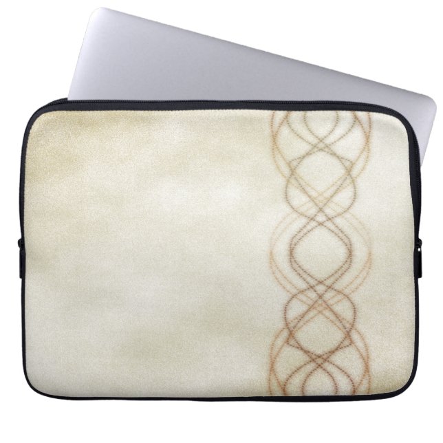 Gold Lights Laptop Sleeve (Front)