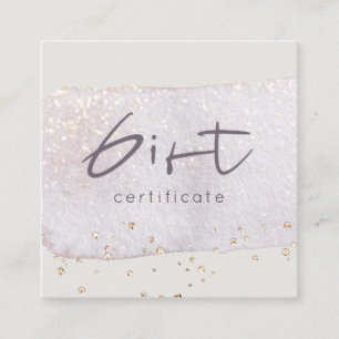 Gold Lilac Brush Stoke Logo Gift Certificate