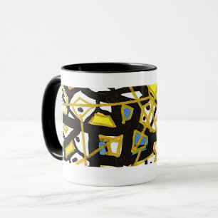 GOLD Line – Elegant Minimal Abstract Mug