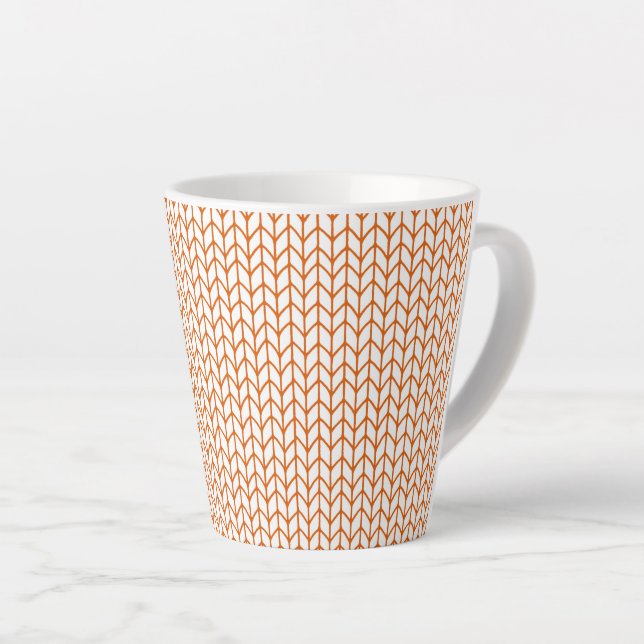 GOLD LINE KNIT Latte Mug (Right Angle)