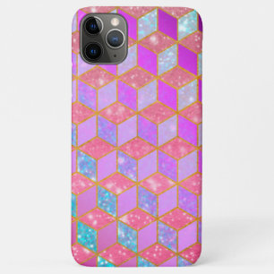 Gold Lined Diamond-Shaped Hexagon in Pastel V Case-Mate iPhone Case
