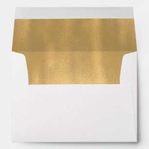 Gold Lined Wedding Envelope