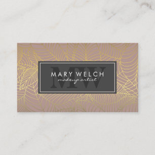 Gold Lines Natural Background Pattern Appointment Card