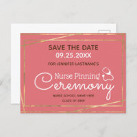 Gold Lines Nurse Pinning Ceremony Save the Date Po