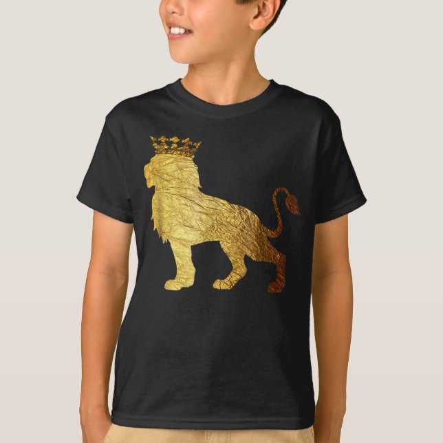 Gold Lion King | Wild animals T-Shirt (Front)