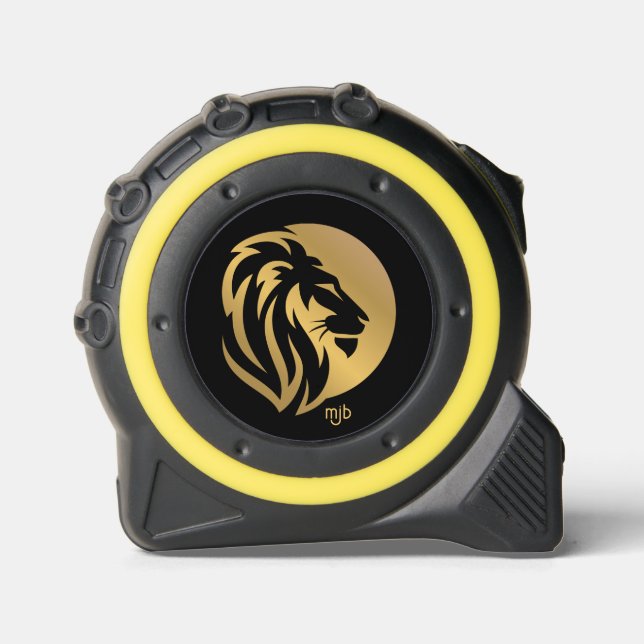 Gold Lion Logo with Your Monogram Initials 1 (Front)