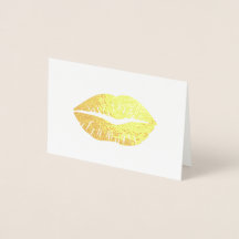 Gold Lipstick Thank You
