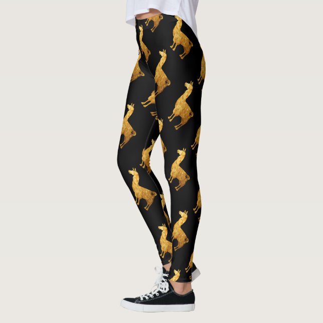 Gold Llama Leggings (Left)