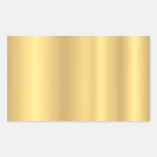 Gold Look Add Your Text Elegant Blank Template Rectangular Sticker