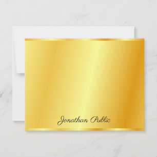 Gold Look Custom Handwriting Script Name Template