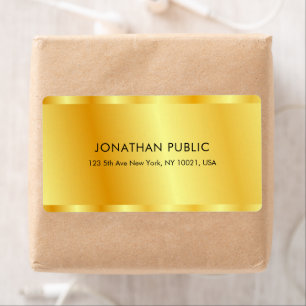 Gold Look Elegant Glamour Custom Template Shipping