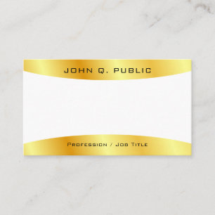 Gold Look Elegant Modern Simple Personalised Business Card