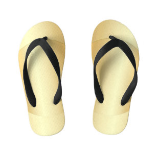 Gold Look Glamourous Modern Template Custom Kid's Jandals