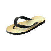 Gold Look Glamourous Modern Template Custom Kid's Jandals (Angled)