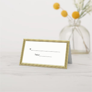 Gold Look Layered Frame Escort Cards