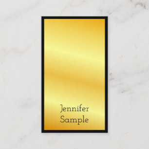 Gold Look Modern Elegant Professional Template Business Card