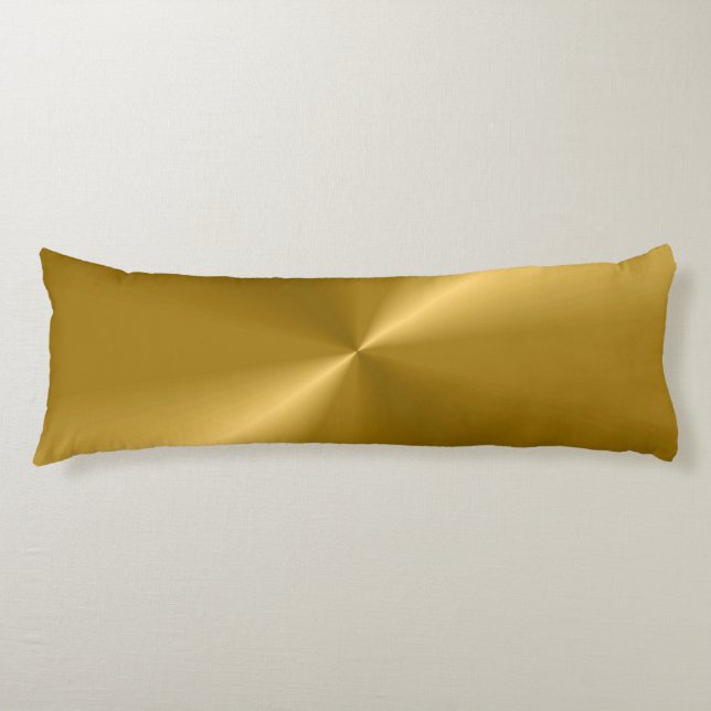 Gold Look Modern Print Body Cushion (Front)