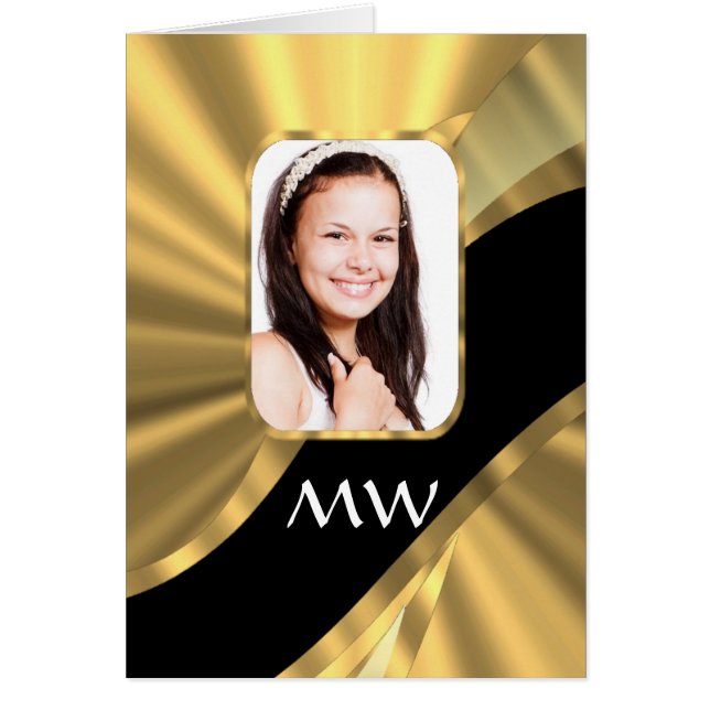 Gold look photo template (Front)