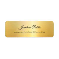 Gold Look Professional Elegant Hand Script Name