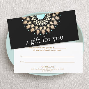 Gold Lotus Flower Floral Mandala