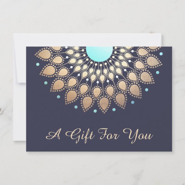 Gold Lotus Salon and Spa Gift Certificate (Front)