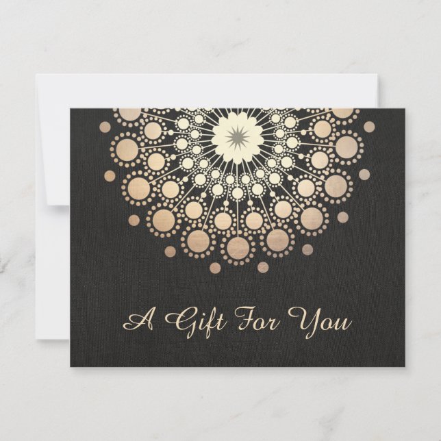 Gold Lotus Salon and Spa Gift Certificate (Front)
