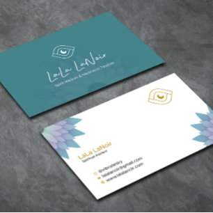 Gold Lotus Spirit Medium & Meditation Teacher Business Card