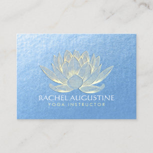 Gold Lotus Yoga Meditation Instructor Appointment Card