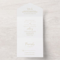 Gold Love Fancy Script Wedding