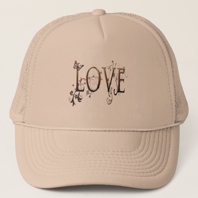 Gold Love Trucker Hat (Front)