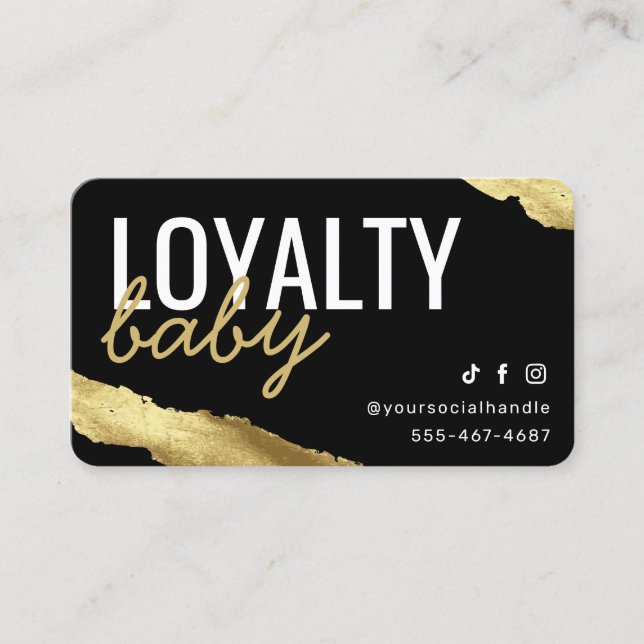 Gold Loyalty Card (Front)