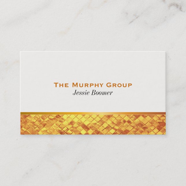 Gold Lustre Business Card (Front)
