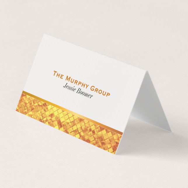 Gold Lustre Business Card (Front)