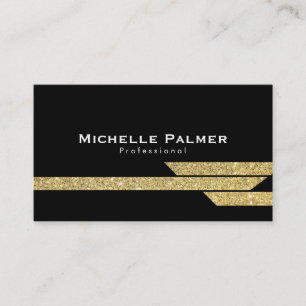 Gold Lustre Polygons Business Card